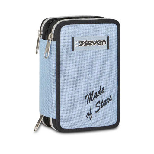 Picture of SEVEN 3 ZIPPER SKYWAY FILLED PENCIL CASE